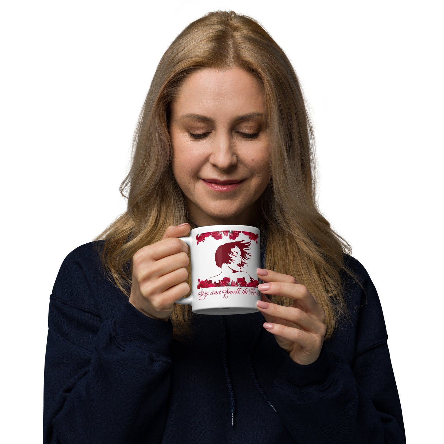 Stop And Smell The Roses - 11oz White glossy mug