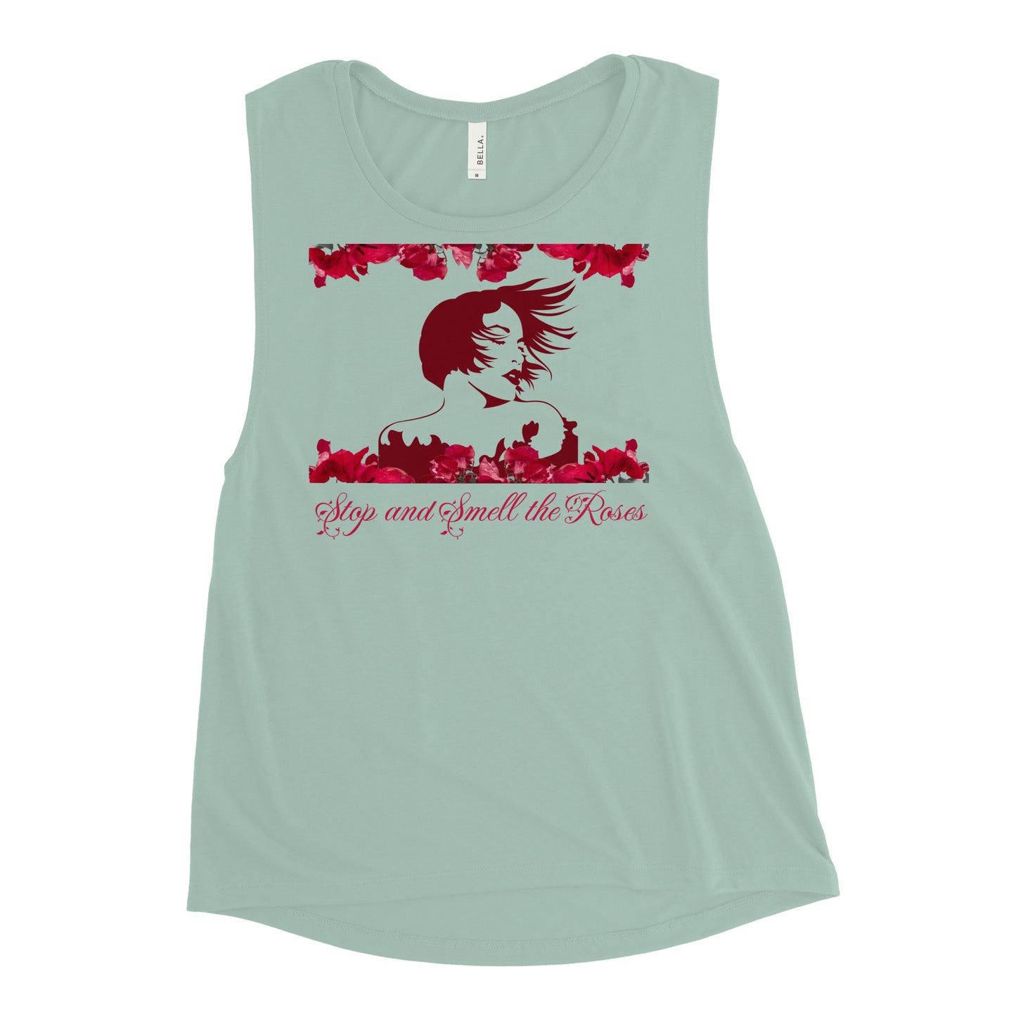 Stop And Smell The Roses - Woman's Muscle Tank