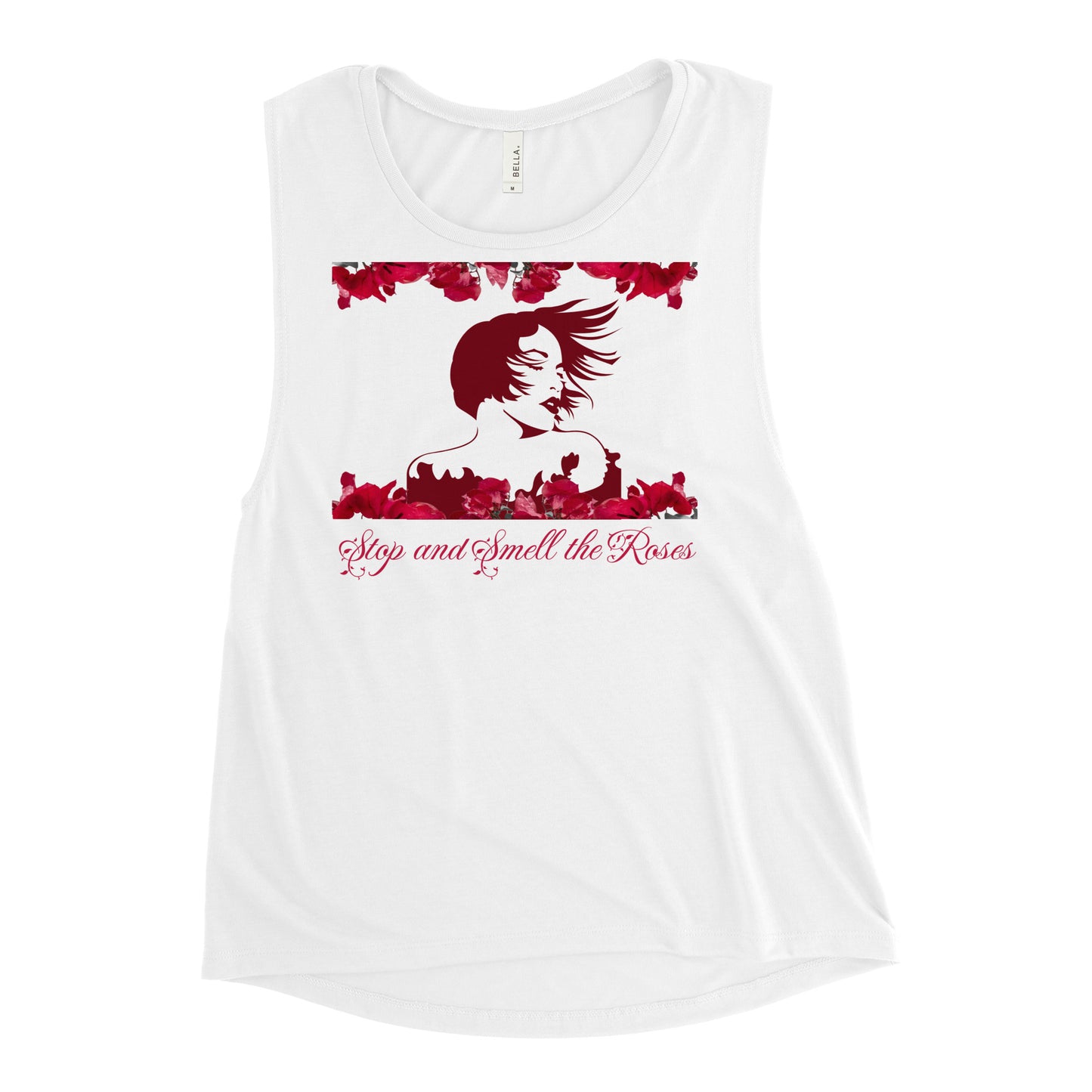 Stop And Smell The Roses - Woman's Muscle Tank