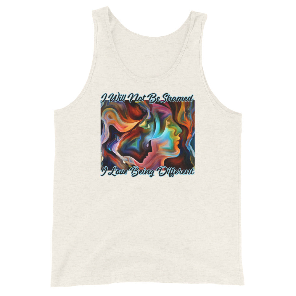 I Will Not Be Shamed, I Love Being Different - Unisex Tank Top