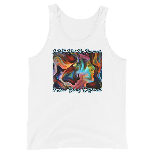 I Will Not Be Shamed, I Love Being Different - Unisex Tank Top