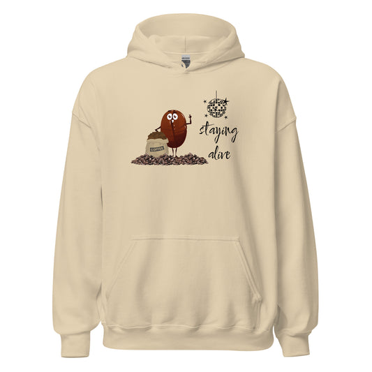 Staying Alive / Coffee - Unisex Hoodie