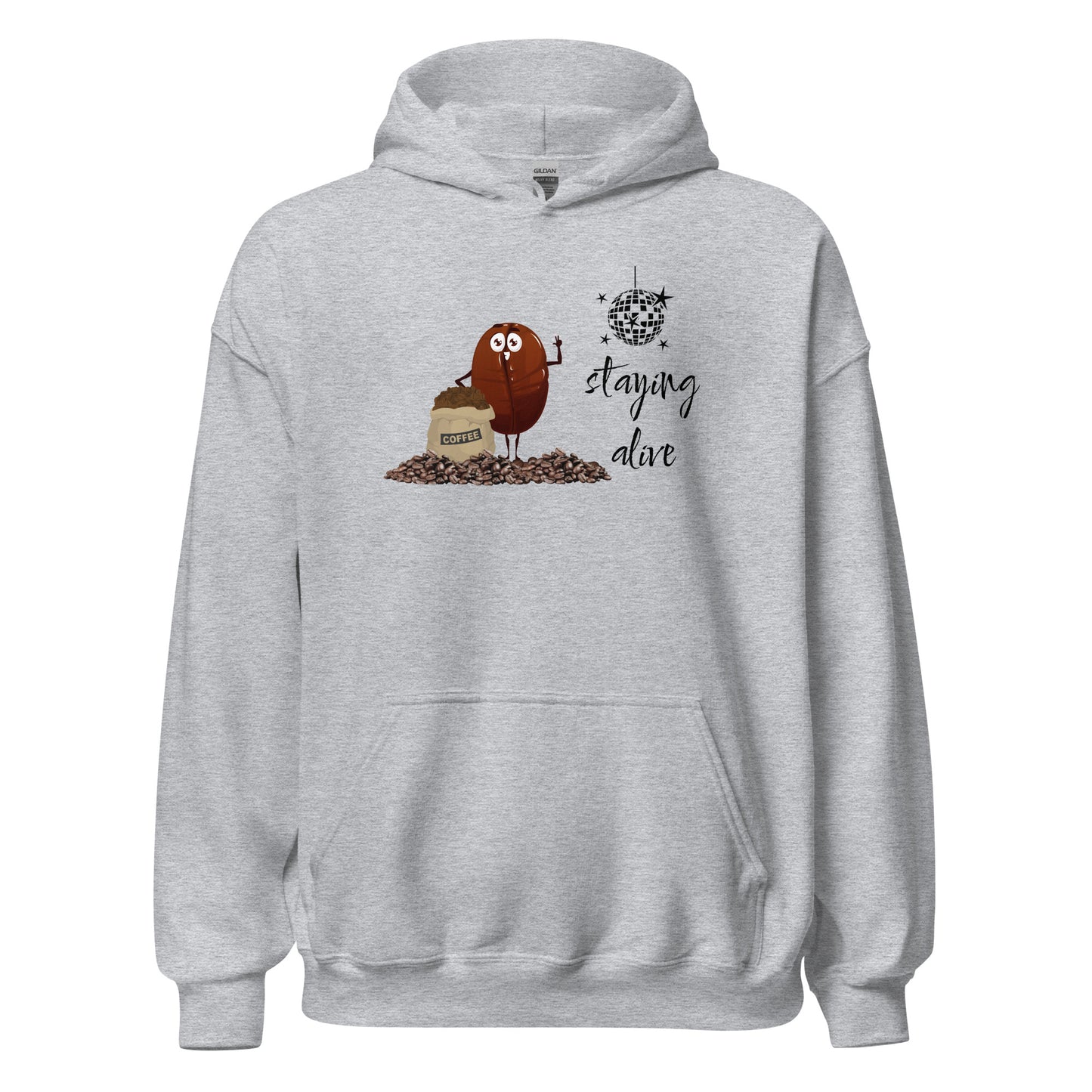 Staying Alive / Coffee - Unisex Hoodie