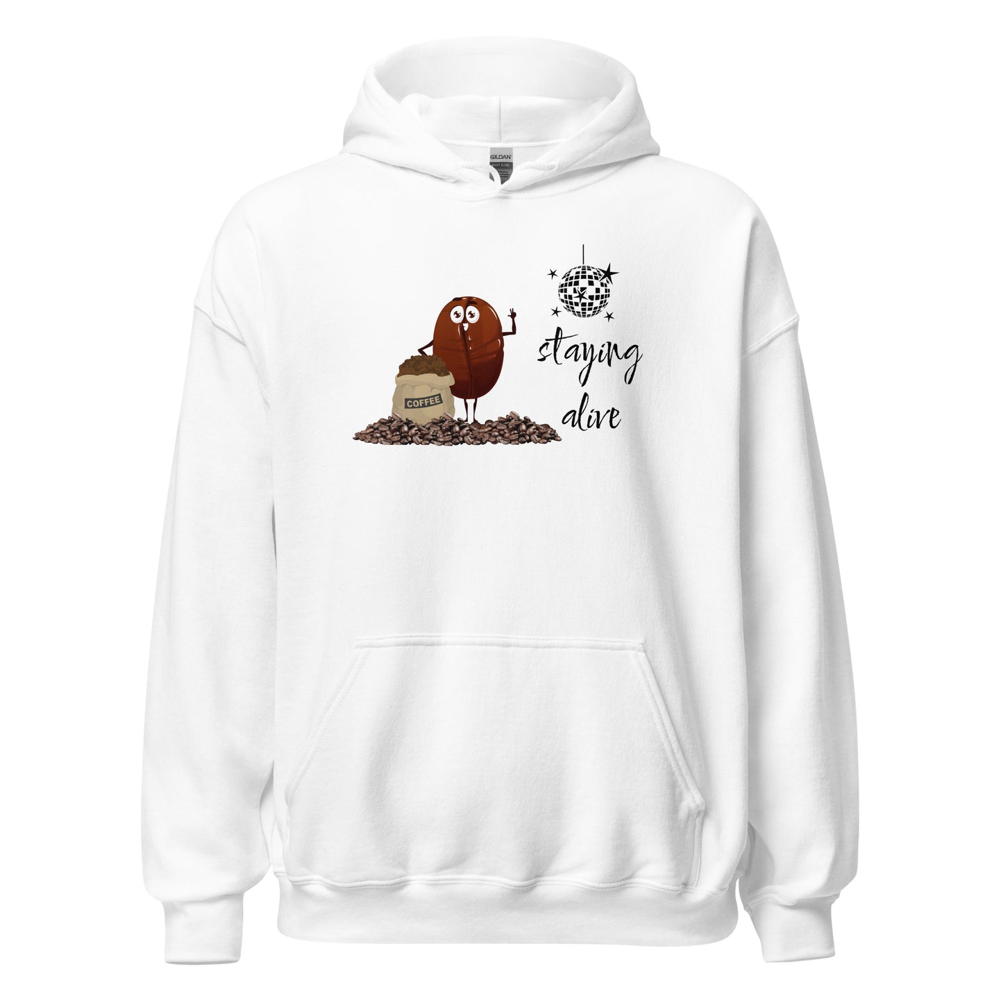 Staying Alive / Coffee - Unisex Hoodie