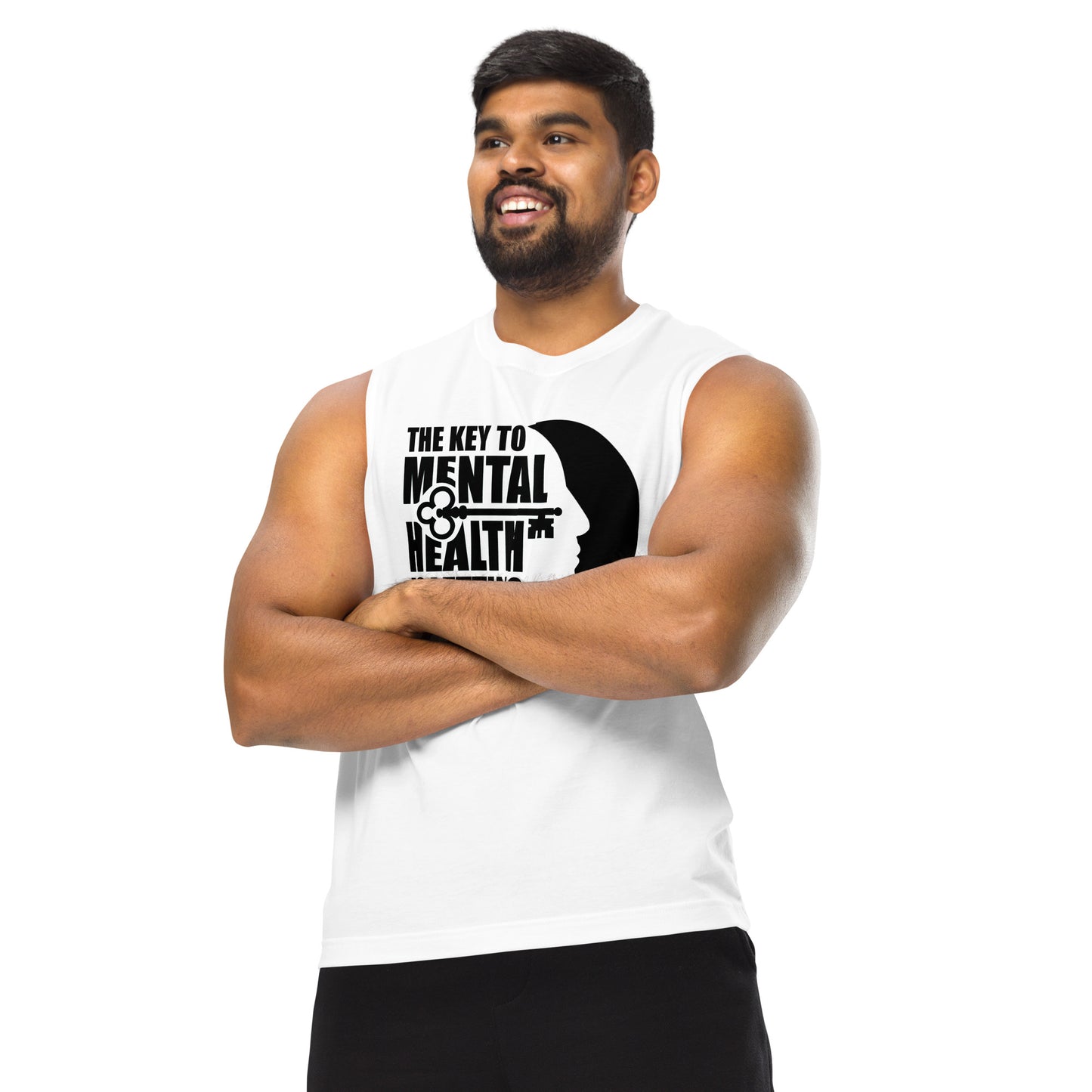 The Key To Mental Health Is Letting The Right People In - Men's Muscle Shirt