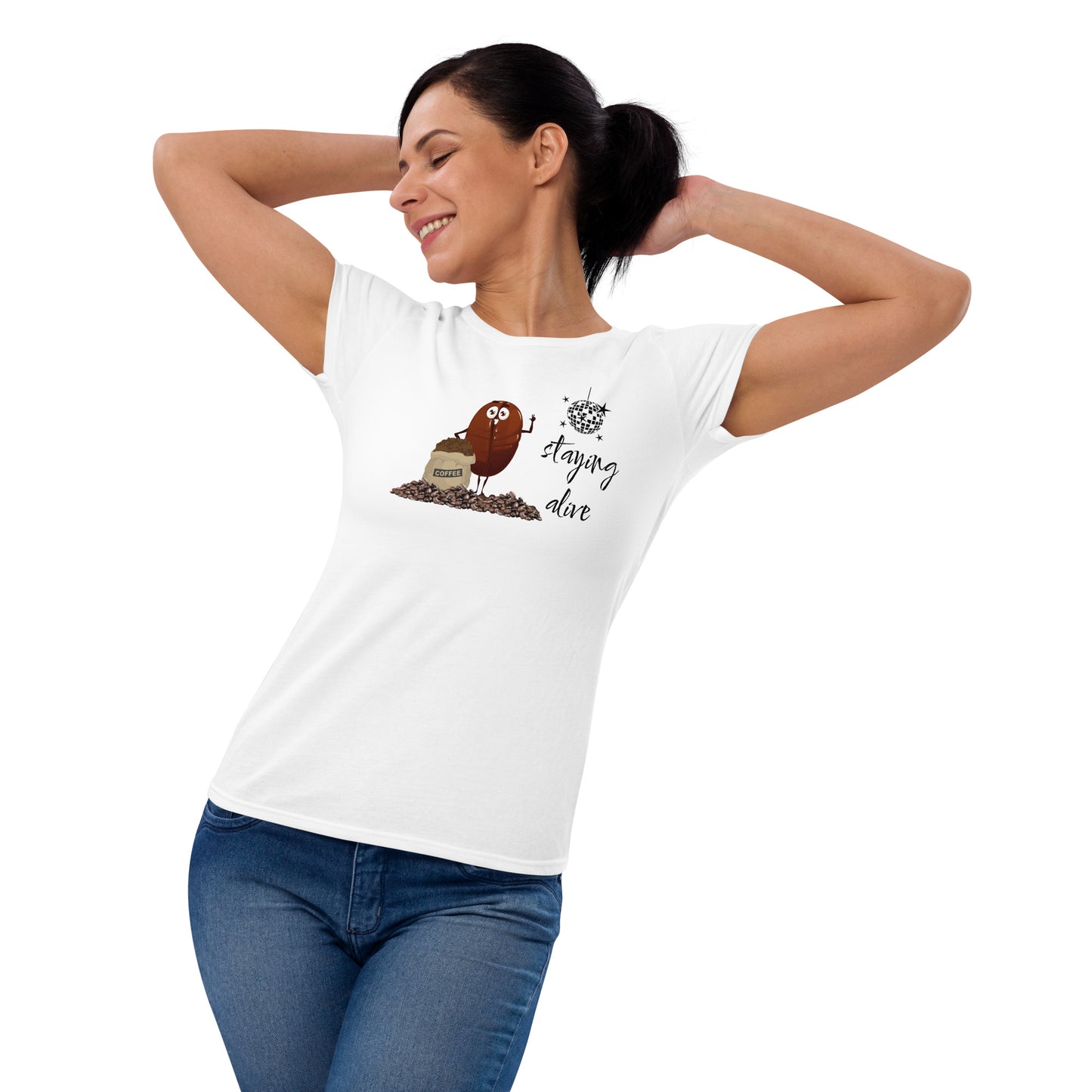 Staying Alive - Women's Fitted t-shirt