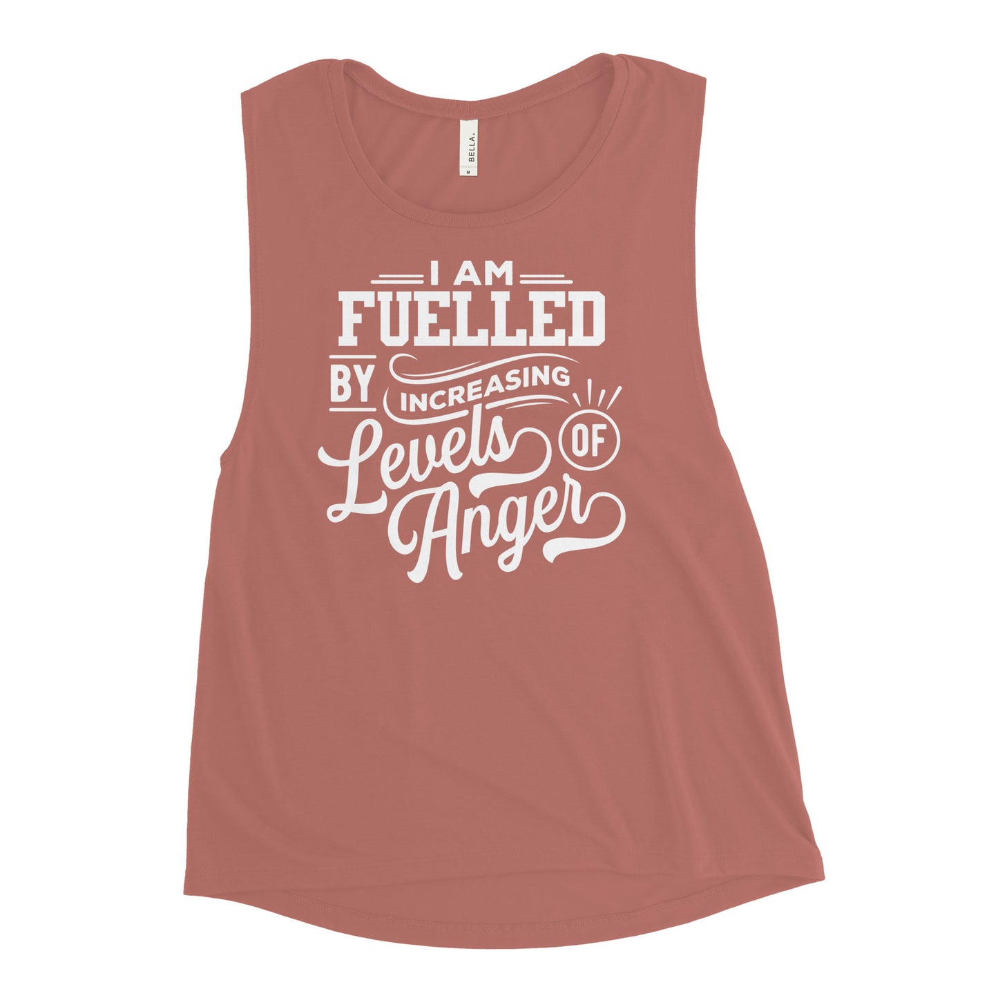 I am Fuelled by Increasing Levels of Anger - Ladies’ Muscle Tank